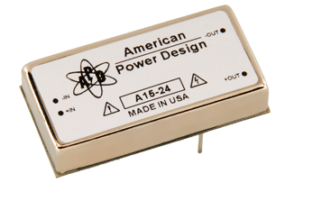 A15-24 15W高壓DC/DC轉(zhuǎn)換器American Power Design